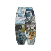 BSRABBIT ORIGINAL POT-X REFLECTIVE WIDE JOGGER PANTS ART PAINTING